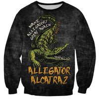 Alligator Alcatraz Est 2025 Sweatshirt Vintage Retro - Wonder Print Shop