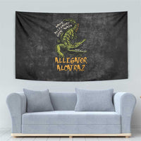 Alligator Alcatraz Est 2025 Tapestry Vintage Retro - Wonder Print Shop
