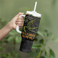 Alligator Alcatraz Est 2025 Tumbler With Handle Vintage Retro - Wonder Print Shop