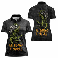 Alligator Alcatraz Est 2025 Women Polo Shirt Vintage Retro - Wonder Print Shop