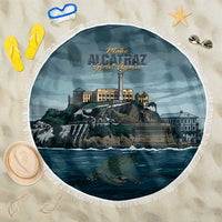 Make Alcatraz Great Again Beach Blanket Vintage Retro - Wonder Print Shop