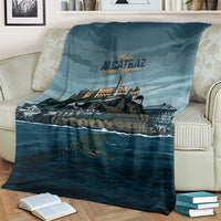 Make Alcatraz Great Again Blanket Vintage Retro - Wonder Print Shop