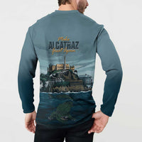 Make Alcatraz Great Again Button Sweatshirt Vintage Retro - Wonder Print Shop