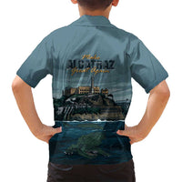 Make Alcatraz Great Again Family Matching Long Sleeve Bodycon Dress and Hawaiian Shirt Vintage Retro - Wonder Print Shop