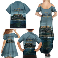 Make Alcatraz Great Again Family Matching Summer Maxi Dress and Hawaiian Shirt Vintage Retro - Wonder Print Shop