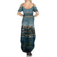 Make Alcatraz Great Again Family Matching Summer Maxi Dress and Hawaiian Shirt Vintage Retro - Wonder Print Shop