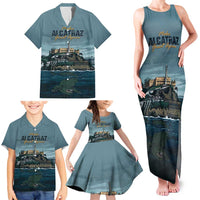 Make Alcatraz Great Again Family Matching Tank Maxi Dress and Hawaiian Shirt Vintage Retro - Wonder Print Shop