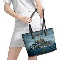 Make Alcatraz Great Again Leather Tote Bag Vintage Retro - Wonder Print Shop