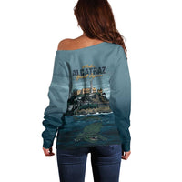 Make Alcatraz Great Again Off Shoulder Sweater Vintage Retro - Wonder Print Shop