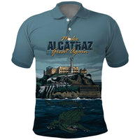 Make Alcatraz Great Again Polo Shirt Vintage Retro - Wonder Print Shop