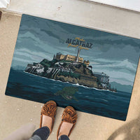 Make Alcatraz Great Again Rubber Doormat Vintage Retro - Wonder Print Shop
