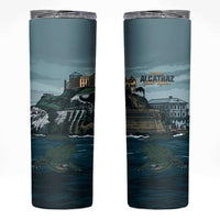 Make Alcatraz Great Again Skinny Tumbler Vintage Retro - Wonder Print Shop