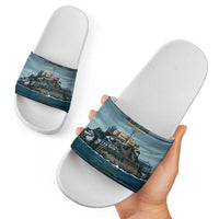 Make Alcatraz Great Again Slide Sandals Vintage Retro - Wonder Print Shop