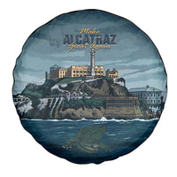 Make Alcatraz Great Again Spare Tire Cover Vintage Retro - Wonder Print Shop