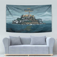 Make Alcatraz Great Again Tapestry Vintage Retro - Wonder Print Shop