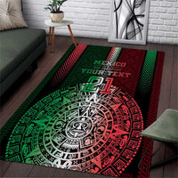 Mexico Football Custom Area Rug Mexico's Make History 2025 Flag Style - Wonder Print Shop