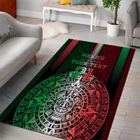 Mexico Football Custom Area Rug Mexico's Make History 2025 Flag Style - Wonder Print Shop