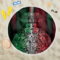 Mexico Football Custom Beach Blanket Mexico's Make History 2025 Flag Style - Wonder Print Shop