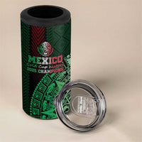 Mexico Football Custom 4 in 1 Can Cooler Tumbler Mexico's Make History 2025 Flag Style - Wonder Print Shop