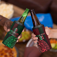 Mexico Football Custom 4 in 1 Can Cooler Tumbler Mexico's Make History 2025 Flag Style - Wonder Print Shop