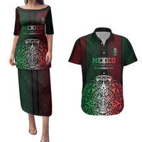 Mexico Football Custom Couples Matching Puletasi and Hawaiian Shirt Mexico's Make History 2025 Flag Style - Wonder Print Shop