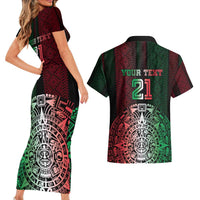Mexico Football Custom Couples Matching Short Sleeve Bodycon Dress and Hawaiian Shirt Mexico's Make History 2025 Flag Style - Wonder Print Shop