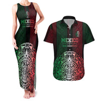Mexico Football Custom Couples Matching Tank Maxi Dress and Hawaiian Shirt Mexico's Make History 2025 Flag Style - Wonder Print Shop