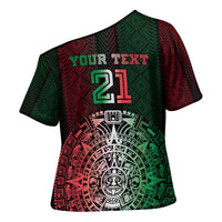 Mexico Football Custom Cross Shoulder Shirt Mexico's Make History 2025 Flag Style - Wonder Print Shop