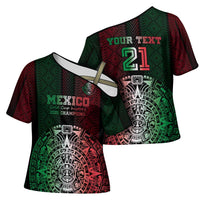 Mexico Football Custom Cross Shoulder Shirt Mexico's Make History 2025 Flag Style - Wonder Print Shop