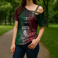 Mexico Football Custom Cross Shoulder Shirt Mexico's Make History 2025 Flag Style - Wonder Print Shop