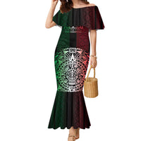 Mexico Football Custom Family Matching Mermaid Dress and Hawaiian Shirt Mexico's Make History 2025 Flag Style - Wonder Print Shop