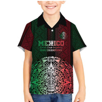 Mexico Football Custom Family Matching Mermaid Dress and Hawaiian Shirt Mexico's Make History 2025 Flag Style - Wonder Print Shop