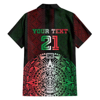 Mexico Football Custom Family Matching Off Shoulder Maxi Dress and Hawaiian Shirt Mexico's Make History 2025 Flag Style - Wonder Print Shop
