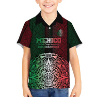 Mexico Football Custom Kid Hawaiian Shirt Mexico's Make History 2025 Flag Style - Wonder Print Shop