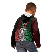 Mexico Football Custom Kid Hoodie Mexico's Make History 2025 Flag Style - Wonder Print Shop