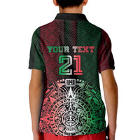 Mexico Football Custom Kid Polo Shirt Mexico's Make History 2025 Flag Style - Wonder Print Shop