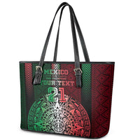 Mexico Football Custom Leather Tote Bag Mexico's Make History 2025 Flag Style - Wonder Print Shop