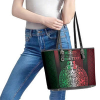 Mexico Football Custom Leather Tote Bag Mexico's Make History 2025 Flag Style - Wonder Print Shop