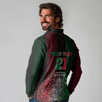 Mexico Football Custom Long Sleeve Polo Shirt Mexico's Make History 2025 Flag Style - Wonder Print Shop