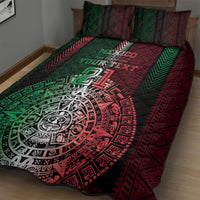 Mexico Football Custom Quilt Bed Set Mexico's Make History 2025 Flag Style - Wonder Print Shop
