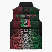 Mexico Football Custom Sleeveless Puffer Jacket Mexico's Make History 2025 Flag Style - Wonder Print Shop