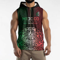 Mexico Football Custom Sleeveless Zip Hoodie Mexico's Make History 2025 Flag Style - Wonder Print Shop