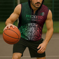 Mexico Football Custom Sleeveless Zip Hoodie Mexico's Make History 2025 Flag Style - Wonder Print Shop