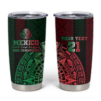 Mexico Football Custom Tumbler Cup Mexico's Make History 2025 Flag Style - Wonder Print Shop