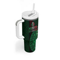 Mexico Football Custom Tumbler With Handle Mexico's Make History 2025 Flag Style - Wonder Print Shop