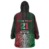 Mexico Football Custom Wearable Blanket Hoodie Mexico's Make History 2025 Flag Style - Wonder Print Shop