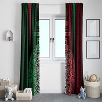 Mexico Football Custom Window Curtain Mexico's Make History 2025 Flag Style - Wonder Print Shop