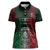 Mexico Football Custom Women Polo Shirt Mexico's Make History 2025 Flag Style - Wonder Print Shop