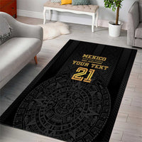 Mexico Football Custom Area Rug Mexico's Make History 2025 Gold Style - Wonder Print Shop