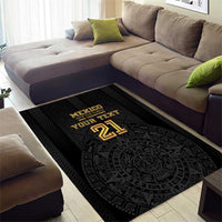 Mexico Football Custom Area Rug Mexico's Make History 2025 Gold Style - Wonder Print Shop
